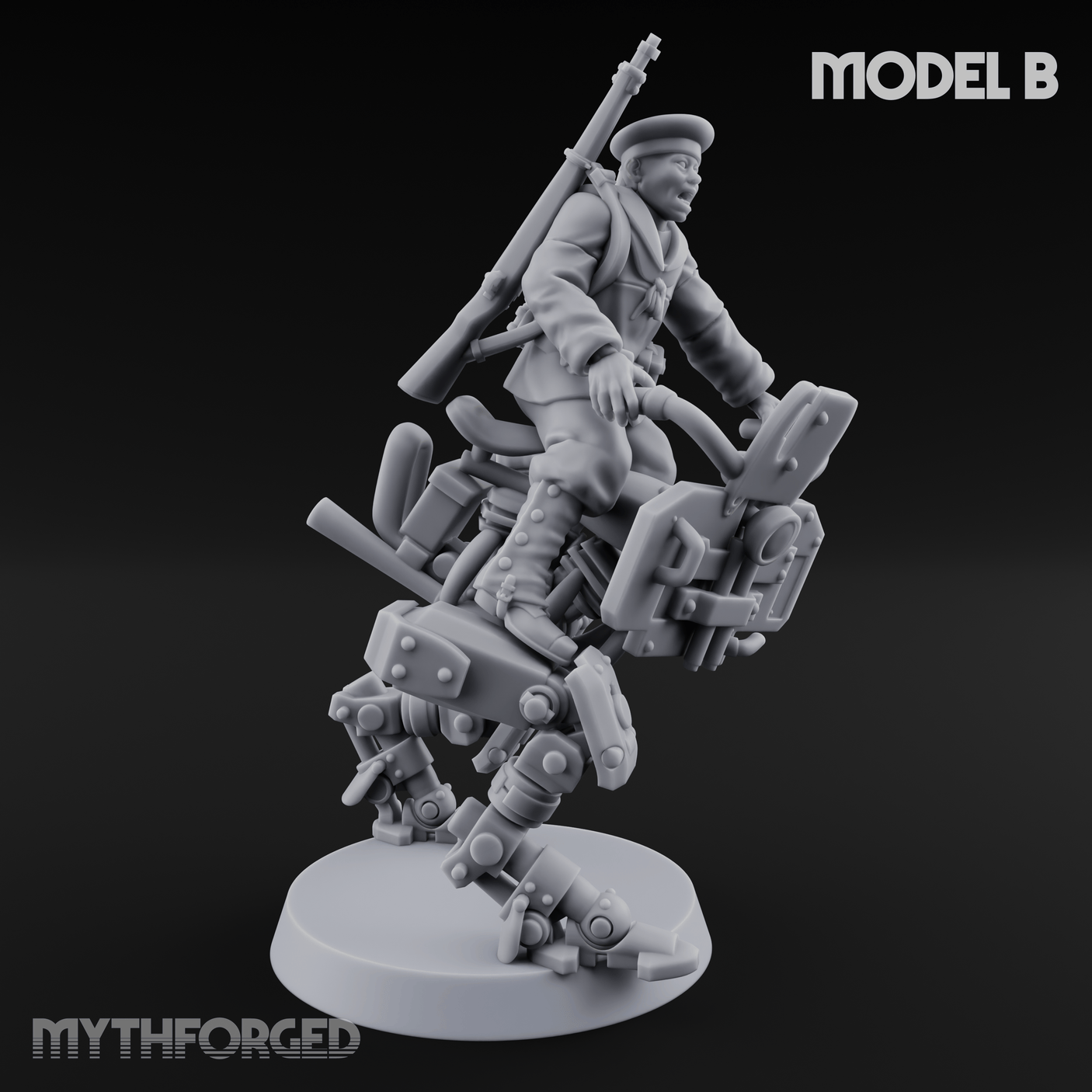 Weird War Japanese Walker Pilots B Miniature for Dungeons and Dragons, Pathfinder or other TTRPGs