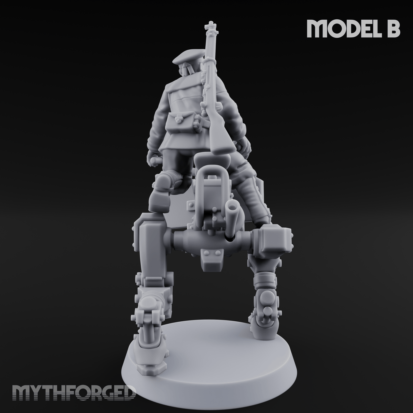 Weird War Japanese Walker Pilots B Miniature for Dungeons and Dragons, Pathfinder or other TTRPGs