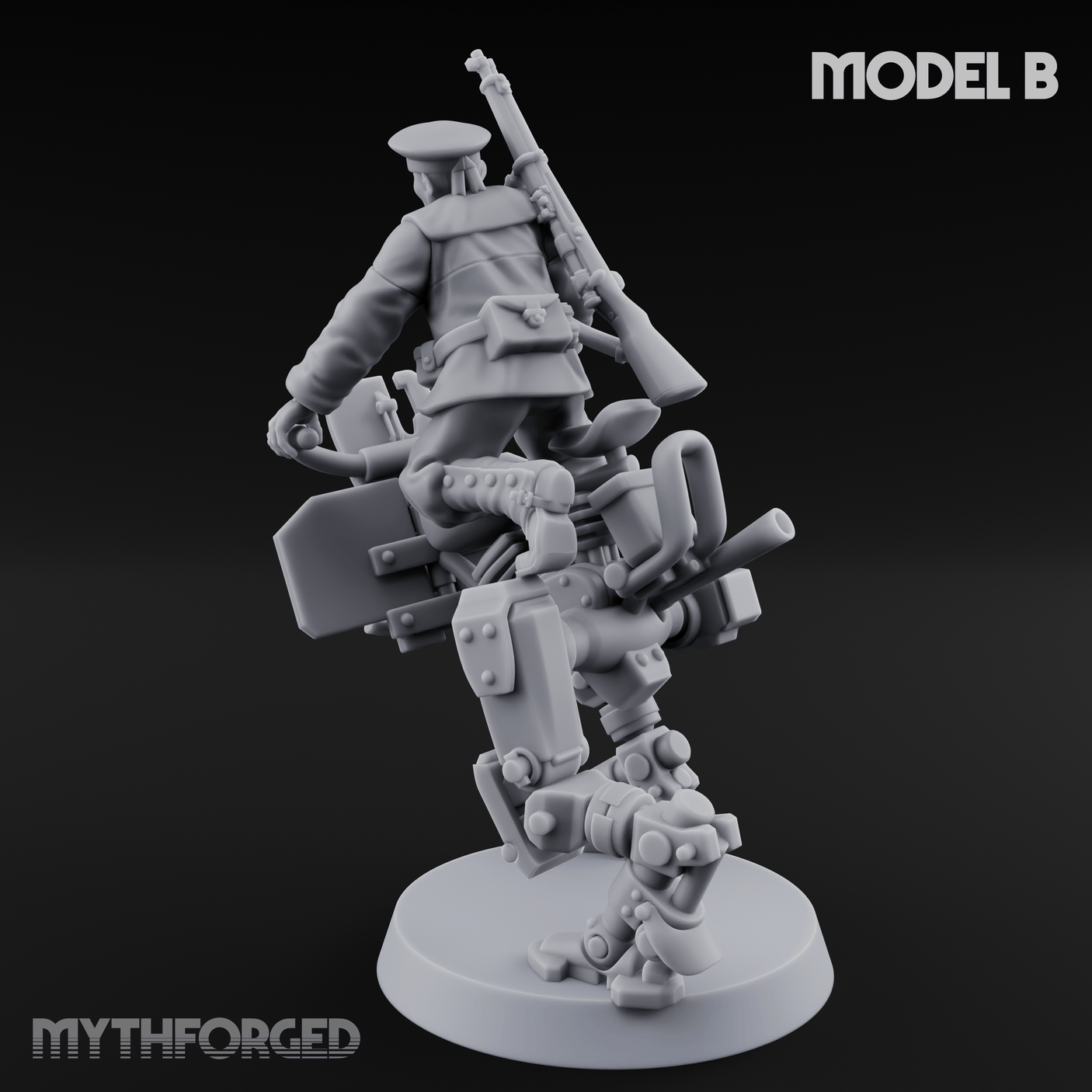 Weird War Japanese Walker Pilots B Miniature for Dungeons and Dragons, Pathfinder or other TTRPGs