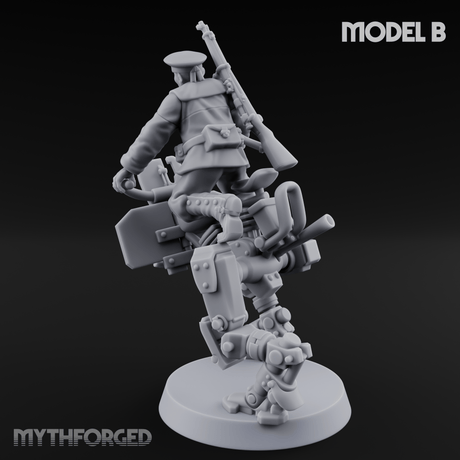 Weird War Japanese Walker Pilots B Miniature for Dungeons and Dragons, Pathfinder or other TTRPGs