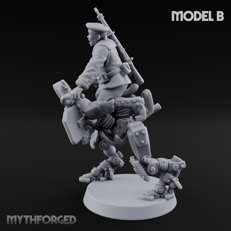 Weird War Japanese Walker Pilots B Miniature for Dungeons and Dragons, Pathfinder or other TTRPGs