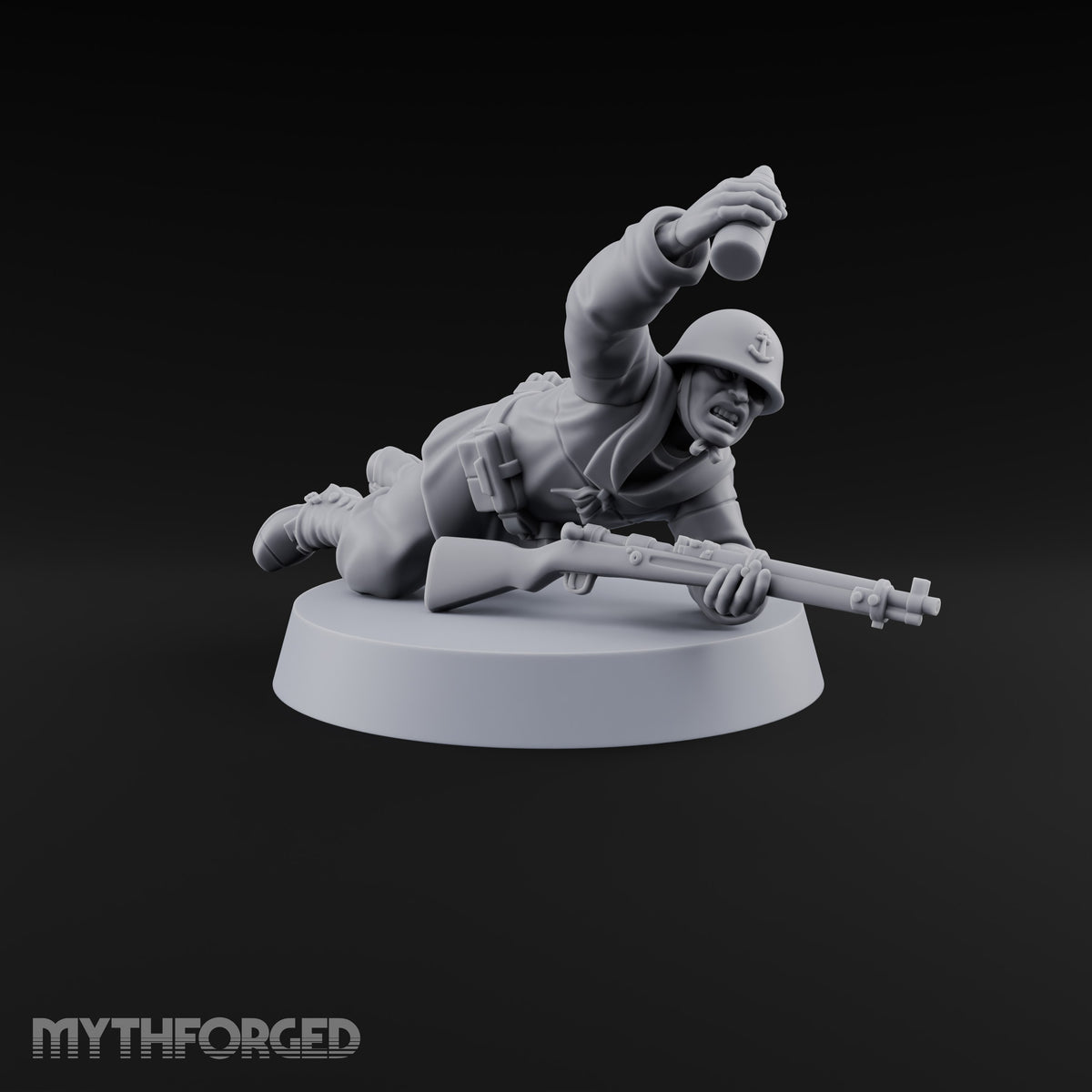 Bombs Away Human Naval Mortar Crew — B