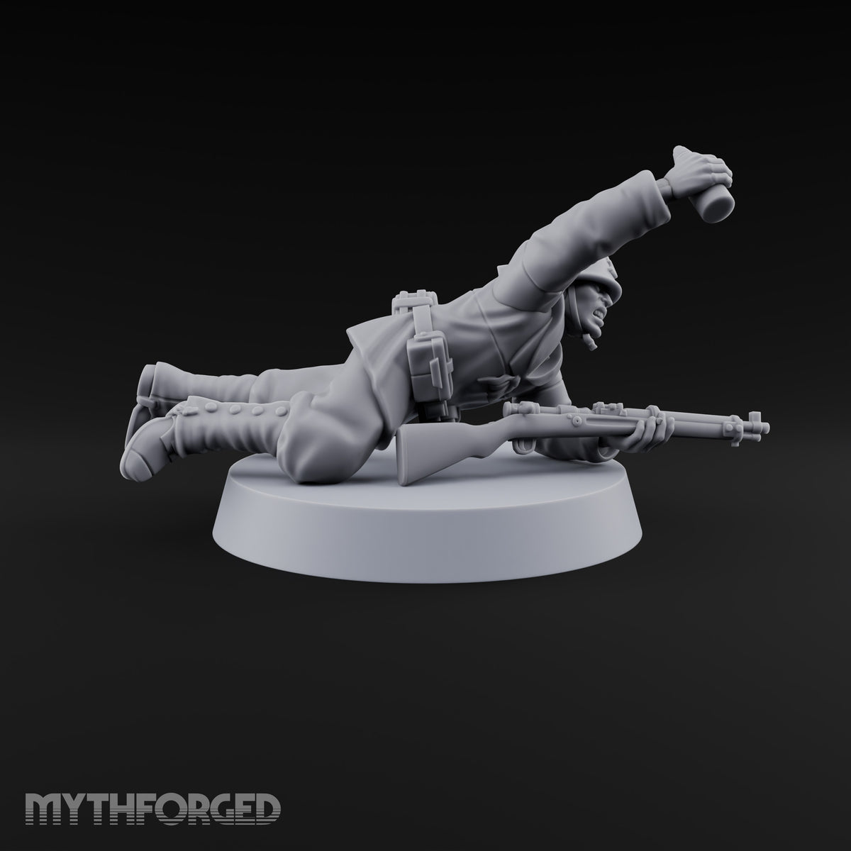 Bombs Away Human Naval Mortar Crew — B