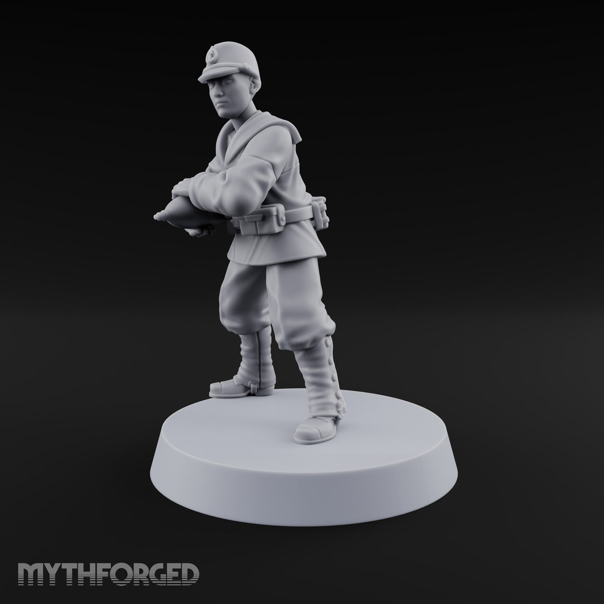 Prepare the Barrage Japanese Naval Howitzer Team — D