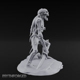 Jaw Gaping Blade Dragging Skeleton Warrior Miniature for Dungeons and Dragons, Pathfinder or other TTRPGs