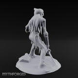 Jaw Gaping Blade Dragging Skeleton Warrior Miniature for Dungeons and Dragons, Pathfinder or other TTRPGs