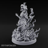 Jaw Screaming Flames Rising Corpse Flower Avatar Miniature for Dungeons and Dragons, Pathfinder or other TTRPGs