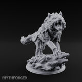 Jaws Snapping Lunging Armoured Dire Wolf — 75mm