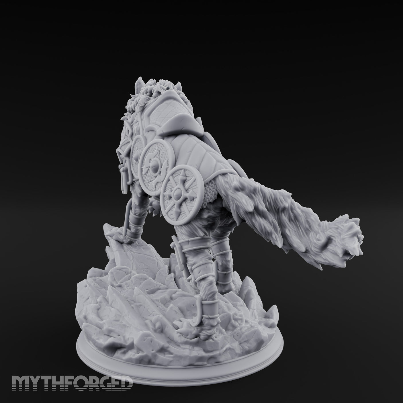 Jaws Snapping Lunging Armoured Dire Wolf gallery 9