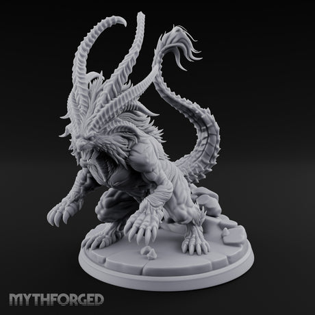 Jaws Snapping Tail Lashing Chimera — Large - 2" Base