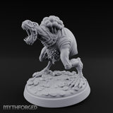 Jaws Wide Charging Mould Creature Miniature for Dungeons and Dragons, Pathfinder or other TTRPGs