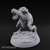 Jaws Wide Charging Mould Creature Miniature for Dungeons and Dragons, Pathfinder or other TTRPGs