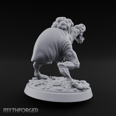 Jaws Wide Charging Mould Creature Miniature for Dungeons and Dragons, Pathfinder or other TTRPGs