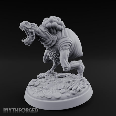 Jaws Wide Charging Mould Creature Miniature for Dungeons and Dragons, Pathfinder or other TTRPGs