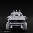 Dual-Cannon Anchor-Hooked Wasteland Gun Truck Miniature for Dungeons and Dragons, Pathfinder or other TTRPGs
