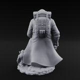 Leash Tugging Human Slave Master Miniature for Dungeons and Dragons, Pathfinder or other TTRPGs