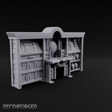 Appraised Under Glass Wooden Jeweler Shop Furniture Set — A
