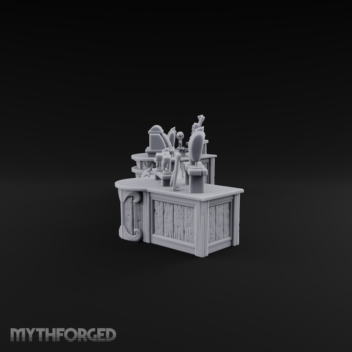Appraised Under Glass Wooden Jeweler Shop Furniture B