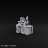 Appraised Under Glass Wooden Jeweler Shop Furniture B
