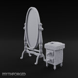 Appraised Under Glass Wooden Jeweler Shop Furniture D