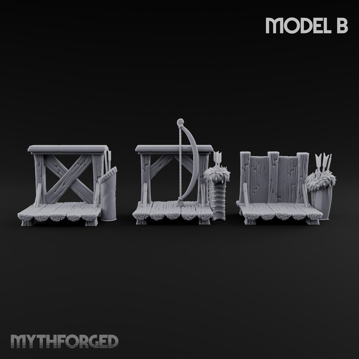 Tilt Yard Trimmings Wooden Jousting Tournament Terrain B