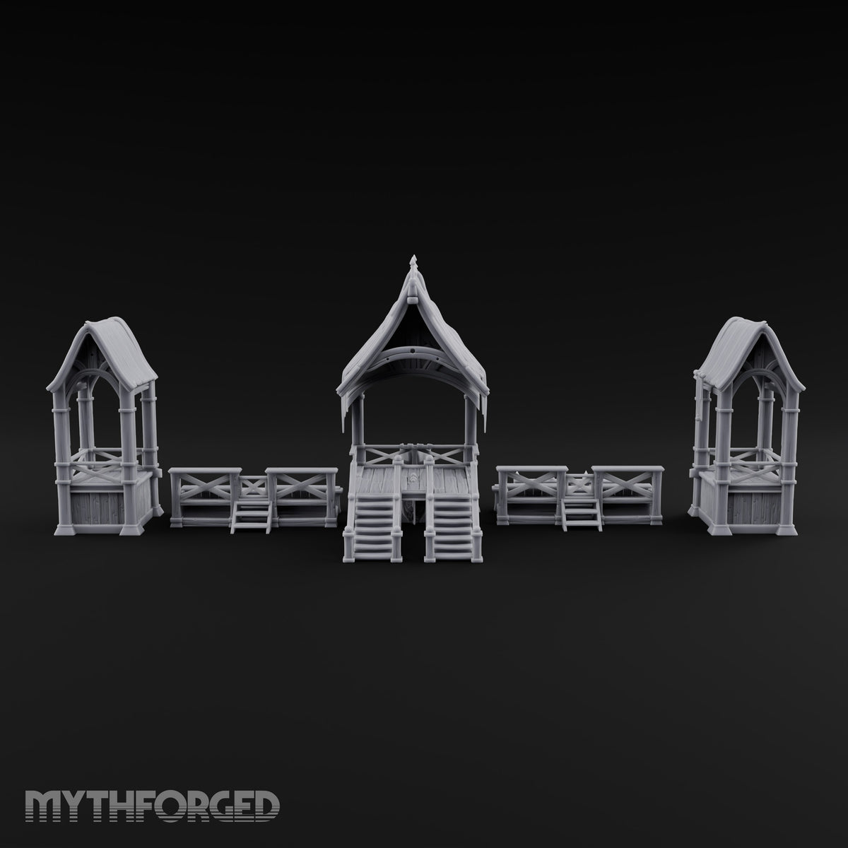 Tilt Yard Trimmings Wooden Jousting Tournament Terrain C