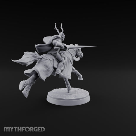 Lances Level, Nobody Yields Human Jousting Knight on Horse A