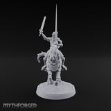 Lances Level, Nobody Yields Human Jousting Knights on Horses — B