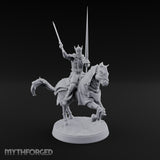 Lances Level, Nobody Yields Human Jousting Knights on Horses — B
