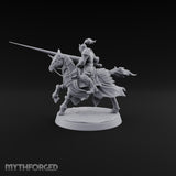 Lances Level, Nobody Yields Human Jousting Knight on Horse C