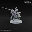 Lances Level, Nobody Yields Human Jousting Knight on Horse C