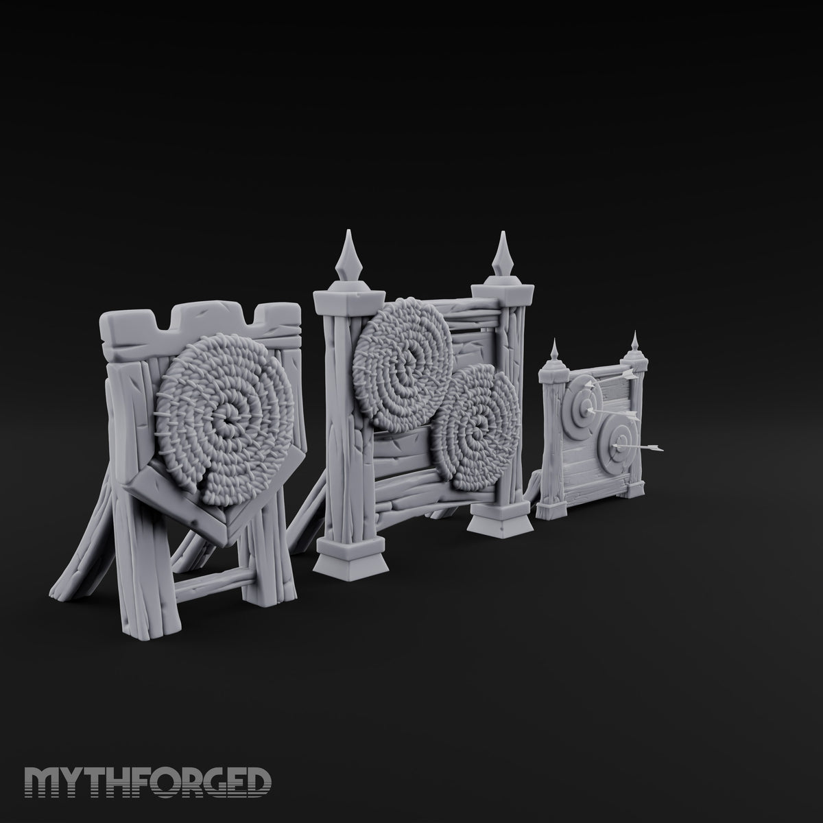 Tilt Yard Trimmings Wooden Jousting Tournament Terrain Set — F