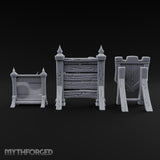 Tilt Yard Trimmings Wooden Jousting Tournament Terrain F