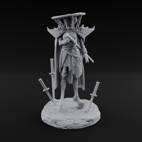 Swords Planted Human Sword Saint Miniature for Dungeons and Dragons, Pathfinder or other TTRPGs
