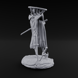Swords Planted Human Sword Saint Miniature for Dungeons and Dragons, Pathfinder or other TTRPGs