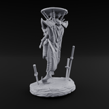 Swords Planted Human Sword Saint Miniature for Dungeons and Dragons, Pathfinder or other TTRPGs