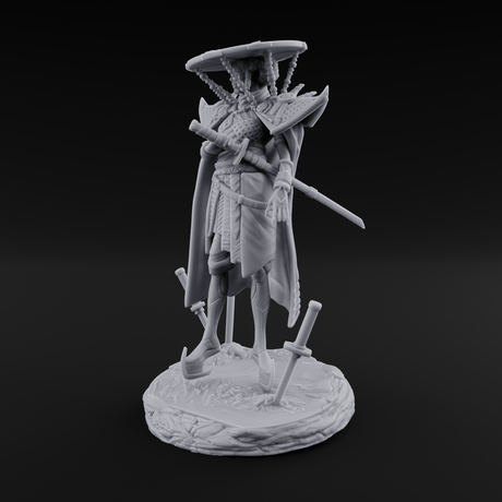 Swords Planted Human Sword Saint Miniature for Dungeons and Dragons, Pathfinder or other TTRPGs