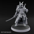 Katana Drawn Advancing Shogunate Lieutenant Miniature for Dungeons and Dragons, Pathfinder or other TTRPGs
