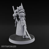 Katana Drawn Advancing Shogunate Lieutenant Miniature for Dungeons and Dragons, Pathfinder or other TTRPGs