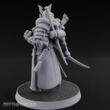 Katana Drawn Advancing Shogunate Lieutenant Miniature for Dungeons and Dragons, Pathfinder or other TTRPGs
