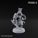 Katana Swinging Samurai Warrior A Miniature for Dungeons and Dragons, Pathfinder or other TTRPGs