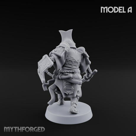 Katana Swinging Samurai Warrior A Miniature for Dungeons and Dragons, Pathfinder or other TTRPGs