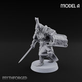 Katana Swinging Samurai Warrior A Miniature for Dungeons and Dragons, Pathfinder or other TTRPGs