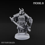 Katana Swinging Samurai Warrior B Miniature for Dungeons and Dragons, Pathfinder or other TTRPGs