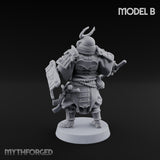 Katana Swinging Samurai Warrior B Miniature for Dungeons and Dragons, Pathfinder or other TTRPGs