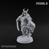 Katana Swinging Samurai Warrior B Miniature for Dungeons and Dragons, Pathfinder or other TTRPGs