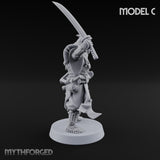 Katana Swinging Samurai Warrior C Miniature for Dungeons and Dragons, Pathfinder or other TTRPGs