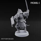 Katana Swinging Samurai Warrior C Miniature for Dungeons and Dragons, Pathfinder or other TTRPGs