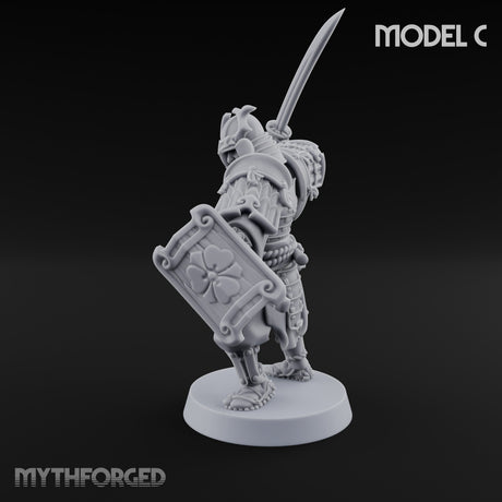 Katana Swinging Samurai Warrior C Miniature for Dungeons and Dragons, Pathfinder or other TTRPGs