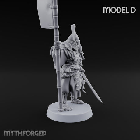 Katana Swinging Samurai Warrior D Miniature for Dungeons and Dragons, Pathfinder or other TTRPGs